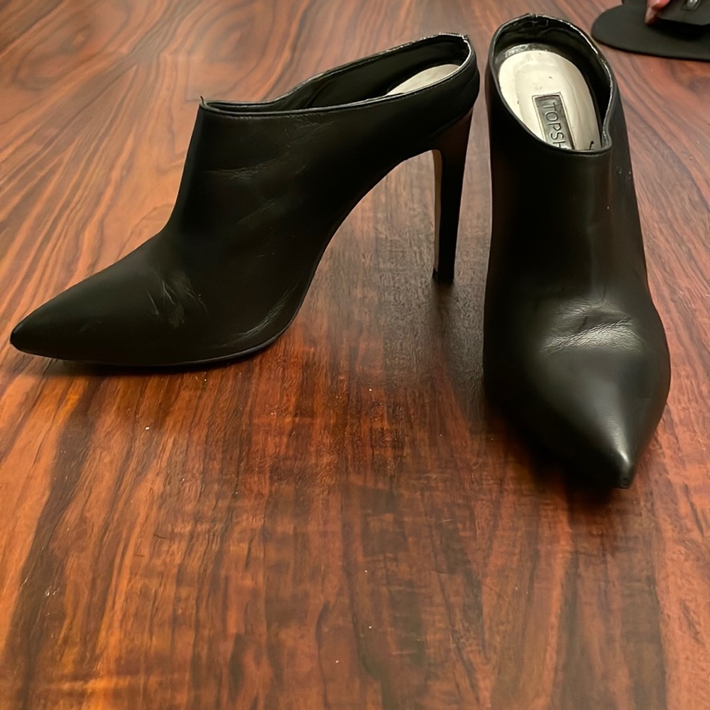 Topshop mule heels